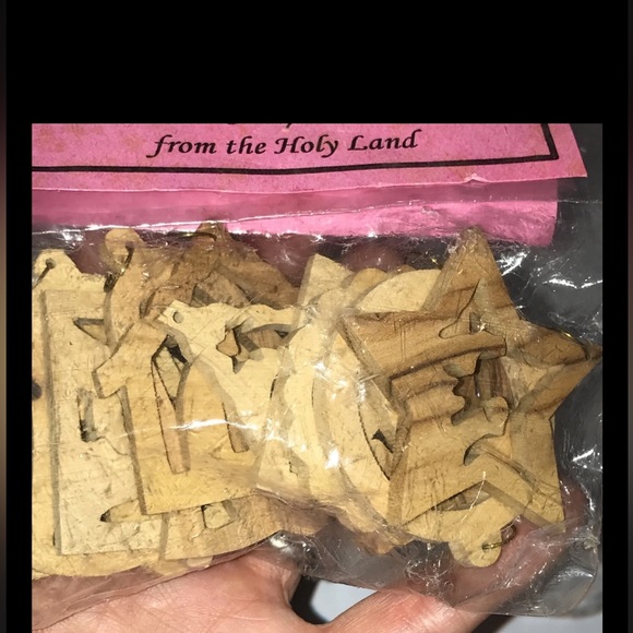 Jesus holy land ornaments ISREAL Olive Wood Christmas, Nativity, Star Bethlehem - Picture 5 of 10
